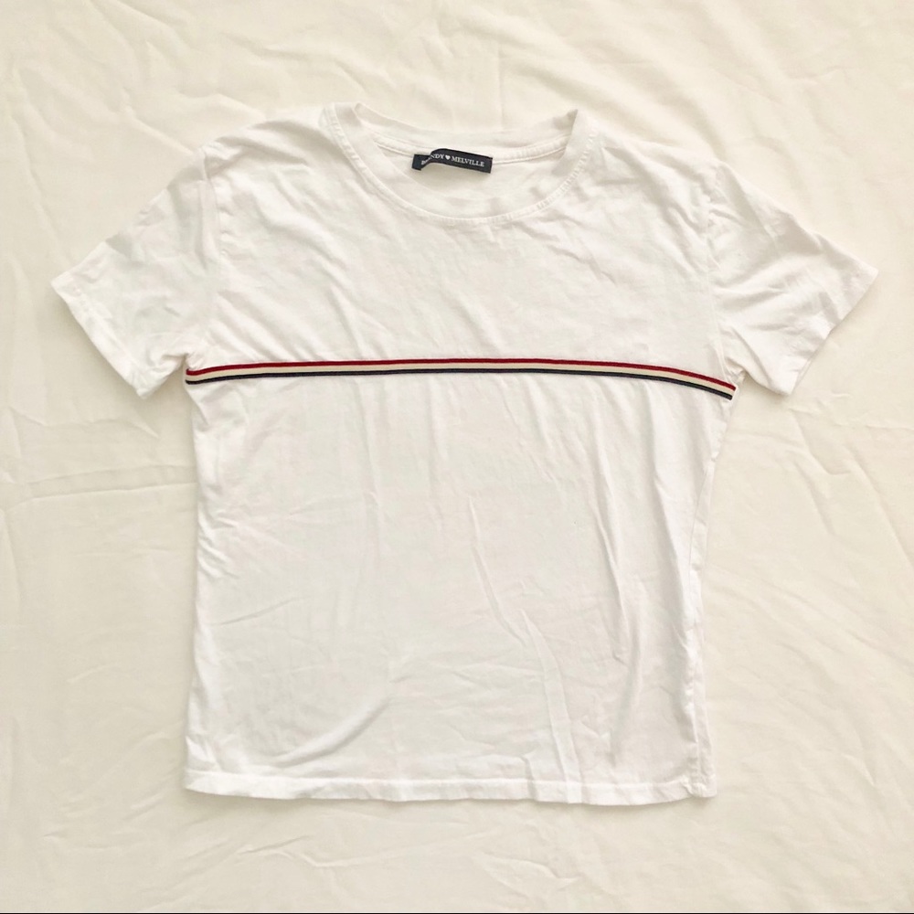 NWOT brandy melville striped jamie shirt